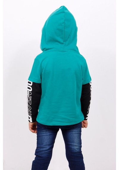 Toontoy Kids Toontoy Erkek Çocuk Kapşonlu Kolları Baskılı Sweatshirt Yeşil Toontoy Kids Toontoy Erkek Çocuk Kapşonlu Kolları Baskılı Sweatshirt Yeşil