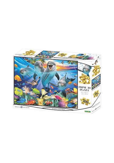 Prime 3d - Oyuncu Yunuslar 500 Parça Yetişkin Puzzle 10363