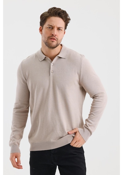 Alexander Gardi Alexandergardı Düğmeli Polo Yaka Regular Fit Kazak E24-eze-36 001