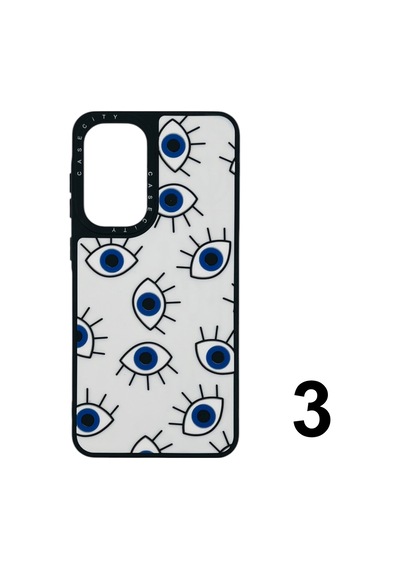 Nettech Samsung Galaxy A36 Uyumlu Casetify Kabartmalı Arka Koruma Kılıf - Karışık Renk Karışık Renk