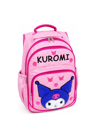 Lilymoon Kız Çocuk Kuromi Peluş Kapitone Sırt Çantası Pembe