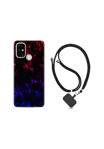 Casper Via F20 Kılıf Boyun Askılı Blue Red Fire 1637