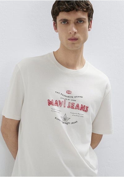 Mavi - Ekru Tişört 0613597-70057