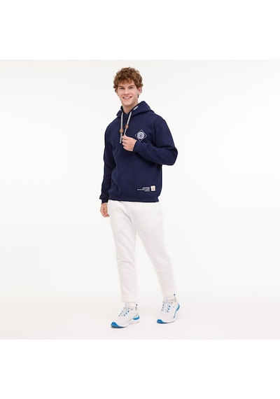 Lumberjack Hector Erkek Lacivert Kapüşonlu Hoodie Lacivert