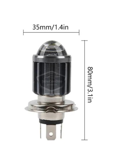 Otomobil Araç Motosiklet Mercekli Far Ampulü Led Far Sarı-beyaz Csp Led Lamba Uzun Kısa 1 Adet H4