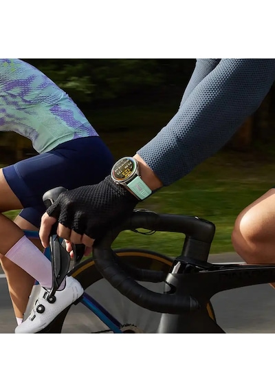 Huawei Watch Gt6 46mm İle Uyumlu Sportstripe Örgü Desen Metal Tokalı Silikon Akıllı Saat Kordonu