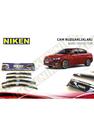 Fiat Egea Cam Rüzgarlığı Kromlu Niken