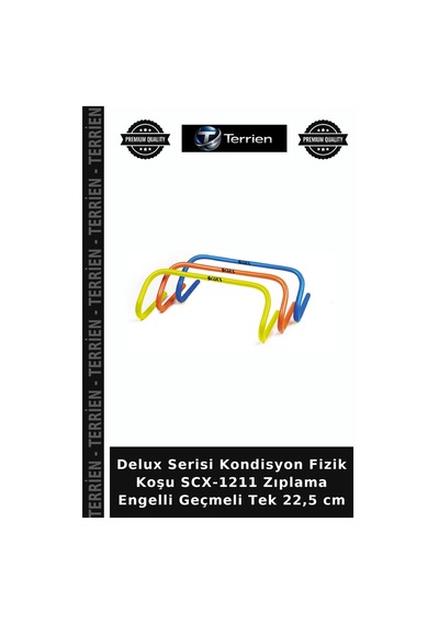 Delux Serisi Kondisyon Fizik Koşu Scx-1211 Zıplama Engelli Geçmeli Tek 22,5 Cm Çok Renkli
