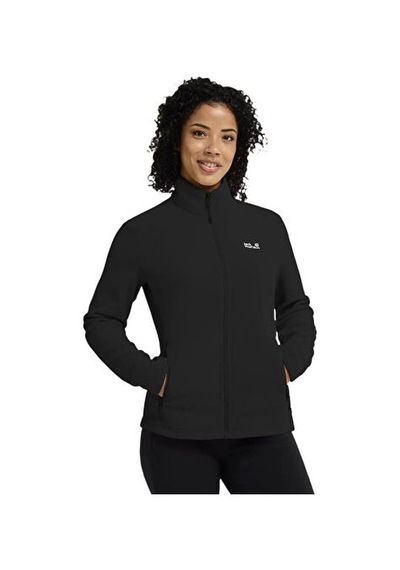 Jack Wolfskin Taunus 100 Fz W Kadın Outdoor Polar Ceket A65796-6000 Siyah