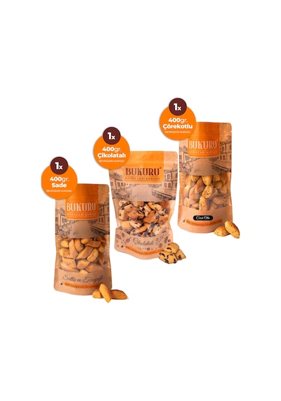 Tadım Kuru Fırını Sade+ Çörekotlu + Çikolatalı Beypazarı Kurus 3 x 400 G