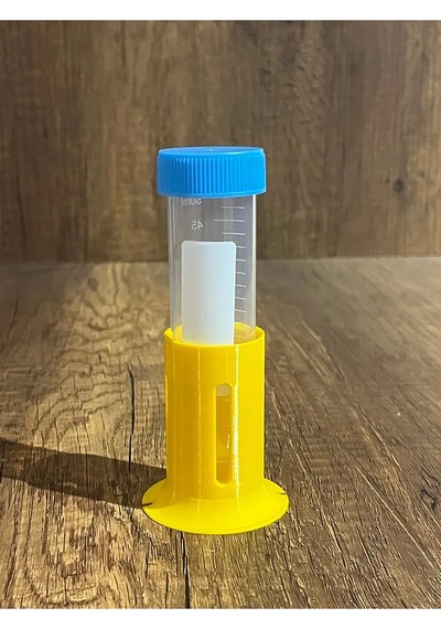 50 Ml Falkon Santrifüj Tekli Deney Tüpü Standı 3 Adet Gönderilir - Sarı Tüp Görsel Amaçlıdır