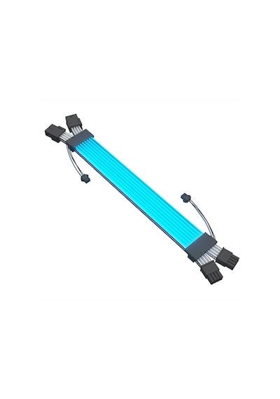 Snt Slv-8ppe-b Argb 8-pin Atx Pcı Exp 2 X Sleeve Ekran Kartı Siyah Güç Uzatma Kablosu