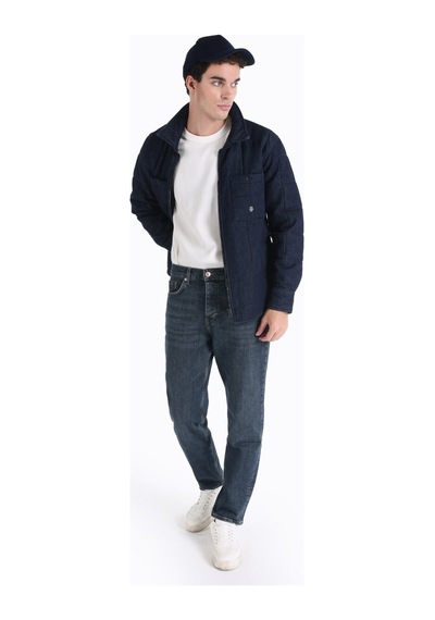 Colin's Colins Regular Fit Fermuarlı Erkek Ceket Cl1065594 Denim