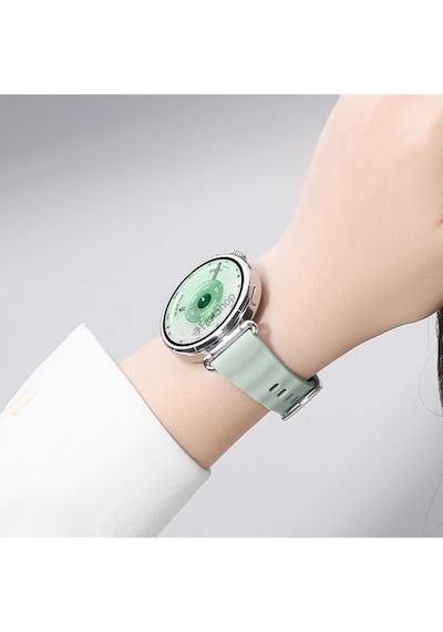 Huawei Watch Gt4 / Gt5 / Gt6 41 Mm / Gt5 Pro 42 Mm Uyumlu 18mm Tokalı Lansman Silikon Kordon