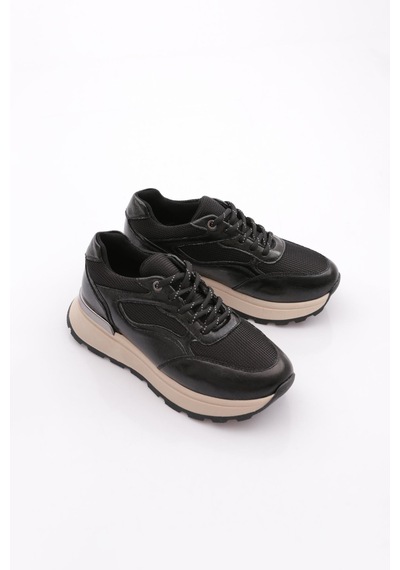 Dgn 81184 Kadin Sneaker Ayakkabi Siyah