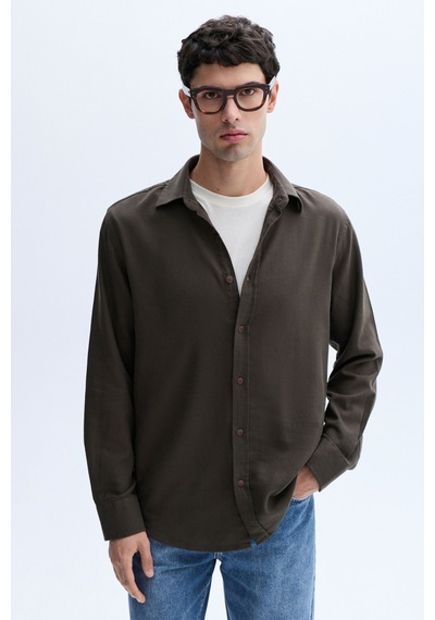 Mudo Erkek Erkek Haki Regular Fit Uzun Kollu Gömlek 1264144