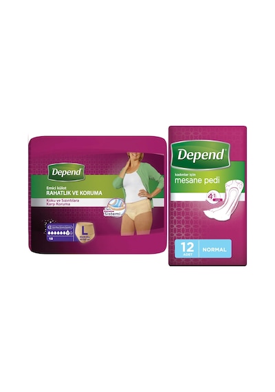 Depend Emici Külot Lohusa Pedi L - Büyük Kadın Mesane Pedi Kadın L