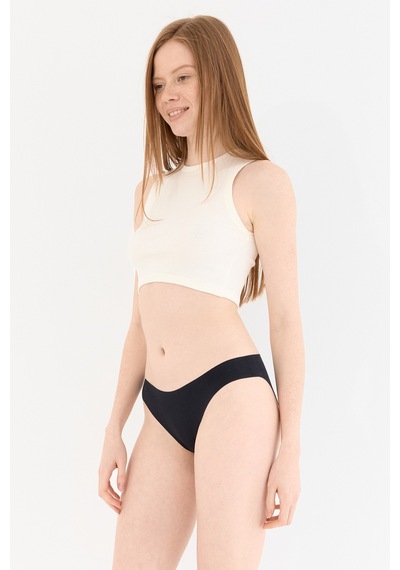 Shade Dikişsiz Slip Külot Siyah Siyah