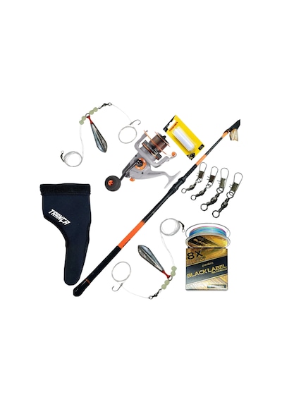 Confıanza 420cm 100-450gr Tele Surf+alcaraz Makine 8+1 Bb 9000 Surf Set