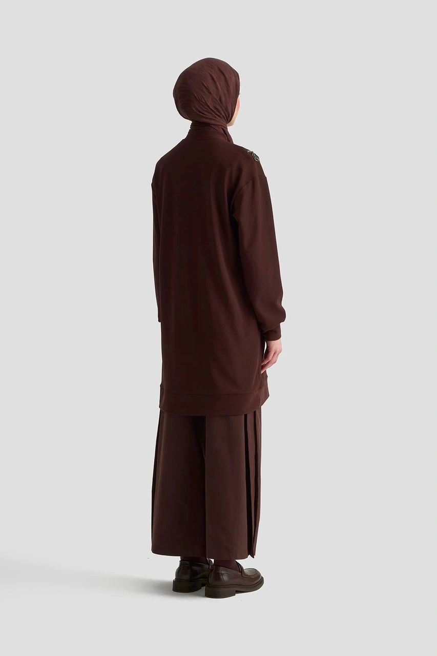 Armine Trend Cep Kapağı Kuşgözü Detaylı Fitilli Tunik Koyu Kahve 25kt453 Koyu Kahve Armine Trend Cep Kapağı Kuşgözü Detaylı Fitilli Tunik Koyu Kahve 25kt453 Koyu Kahve
