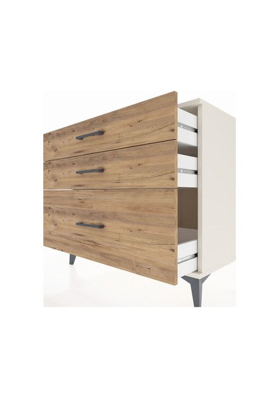 Kronos Şifonyer 3 Çekmeceli 88x59x80 Aytaşı-çam Aytaşı