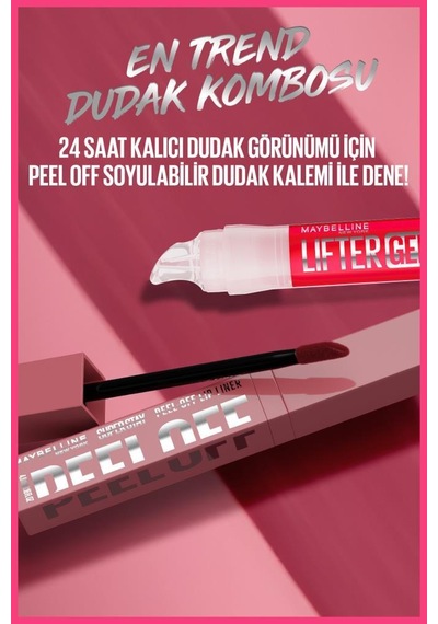 Super Stay Dudak Tinti Peel Off 005 Dawn&lifter Gel Dudak Parlatıcı 005 Melon Ade Dudak Kombo pktpeeloffliftergel5-11366 005 Dawn+005 Melon Ade