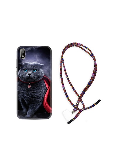 Huawei Y5 2019 Kılıf Rasta Boyun Askılı Super Cat 1666