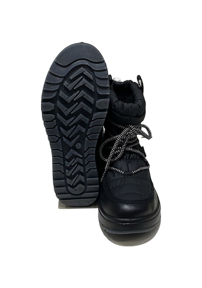 Bot Kar Kadın 6381 6j Jacalu Textile Upper And Leather-pu Sole Black Black