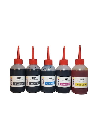 HP 4654 4655 4656 (302) KARTUŞ DOLUM SETİ 5X100ML 5Lİ SET