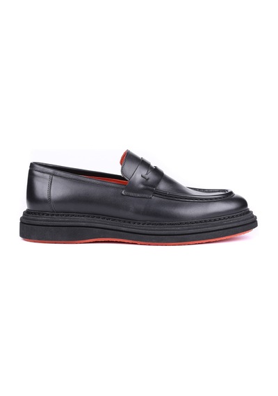 Shoetyle - Siyah Hakiki Deri Bağcıksız Erkek Günlük Ayakkabı 250-2575-1535 Deri Siyah Shoetyle - Siyah Hakiki Deri Bağcıksız Erkek Günlük Ayakkabı 250-2575-1535 Deri Siyah