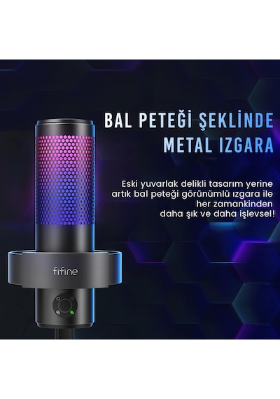 Fifine Ampligame A9 Usb Oyuncu Yayıncı Bilgisayar Mikrofonu