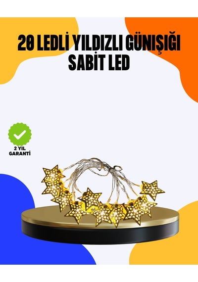 Hubrendy Tekno Yıldız Led Işık 5 Metre Dekoratif Aydınlatma Günışığı