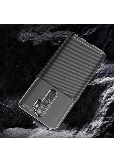 Oppo A9 2020 Kilif Karbon Silikon Case 392449639