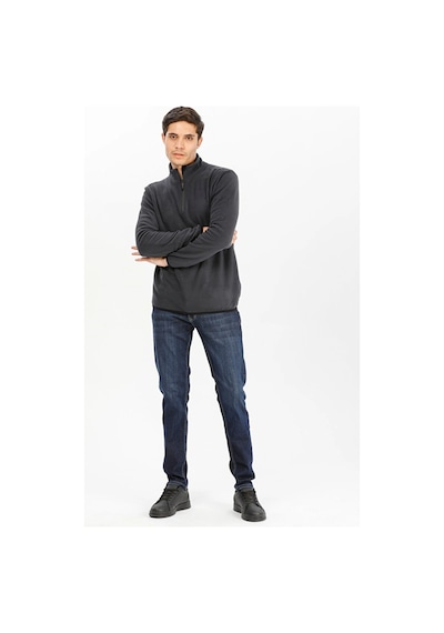 Exuma Half Zip Melange Polar M Siyah
