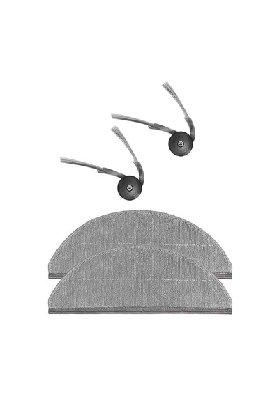 Roborock Q10 X5 & Q10 X5+ Uyumlu 2 Adet Yan Fırça 2 Adet Paspas