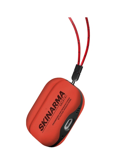 Skinarma Apple Uyumlu AirPods Pro 2 Deri Kılıf Turuncu