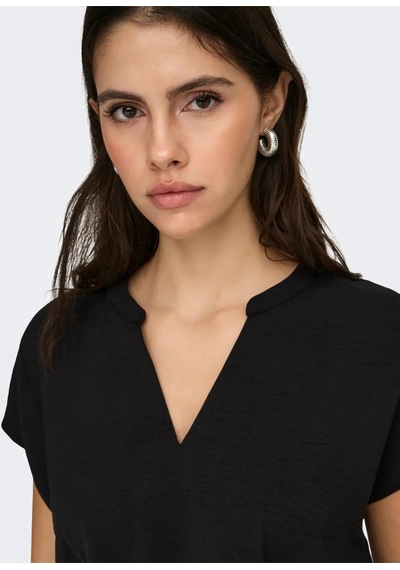 Jdylion Life S/s Top Wvn Noos Kadın Bluz 15249287 Siyah