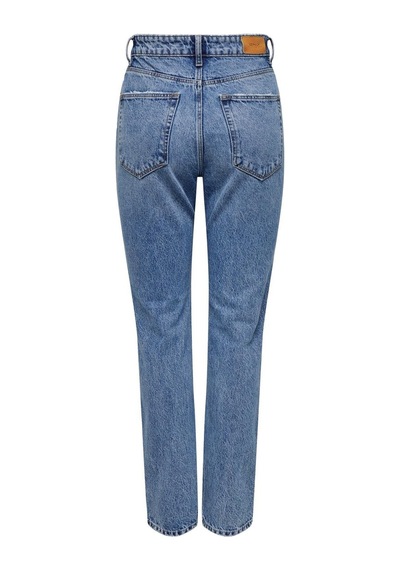 Only Kadın Denim Yüksek Bel Düz Kesim Kot Pantolon - 15311652 Mavi