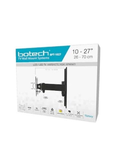 Hareketli Tv Askı Aparatı - 10-27 İnç - 26-70 Cm - Lcd Led Tv Uyu