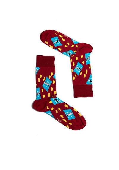 Ozzy Socks Cips Desenli Çorap Çok Renkli