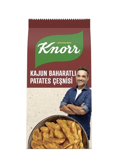 Knorr Kajun Patates Baharat Çeşnisi 60g - Patates Ve Sebzeler İçin Lezzetli Karı 2'li Ekonomik Tarı