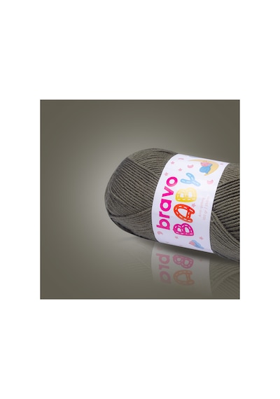 Baby Tüylenmez Anti Pilling Bebek Yünü 100 Gr 250 Metre Renk Kodu: 390 Haki Yeşili