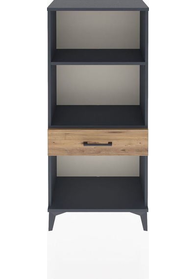 Arges Dolap 2 Raflı Tek Çekmeceli 60x30x134 Antrasit-çam Antrasit