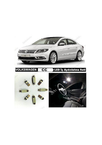 Fardoktoru Vw Cc Komple Beyaz Led Iç Aydinlatma Ampul Seti