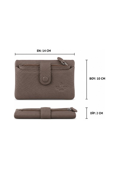Alphaclub Bag Kadın Çok Bölmeli Kartlıklı Çıtçıt Kapamalı Cüzdan