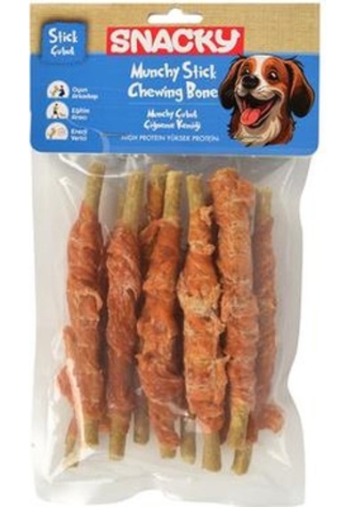 Snacky Çıtır Munchy Sığır Etli Tavuklu Köpek Kemiği 13 Cm 10 Adet