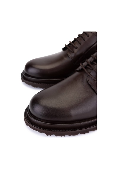 Tamer Tanca Erkek Hakiki Deri Kahverengi Casual Ayakkabı 1068 5101 Erk Ayk Sk25-26 Kahve Dr Siyah