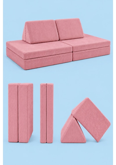 Funbed Sofa Çocuk Oyun Koltuğu, Modüler Katlanır Yatak Ve Oyun Minderi Seti, Süngerli Güvenli Çocuk Kanepe Pembe - 889056427 Pembe Funbed Sofa Çocuk Oyun Koltuğu, Modüler Katlanır Yatak Ve Oyun Minderi Seti, Süngerli Güvenli Çocuk Kanepe Pembe - 889056427 Pembe