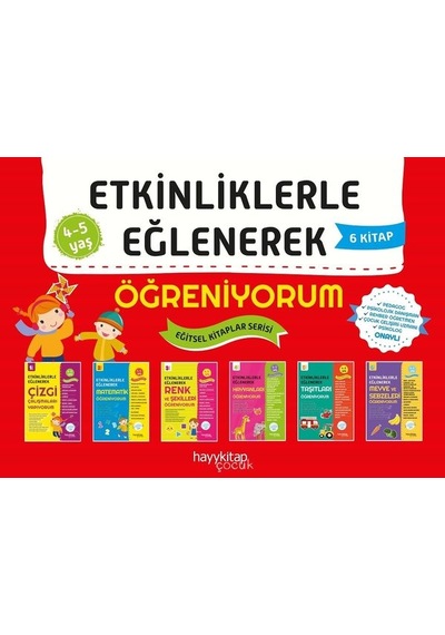 Etkinliklerle Eğlenerek Öğreniyorum Seti-6 Kitap Takım - Canan Öztürk - Hayykitap