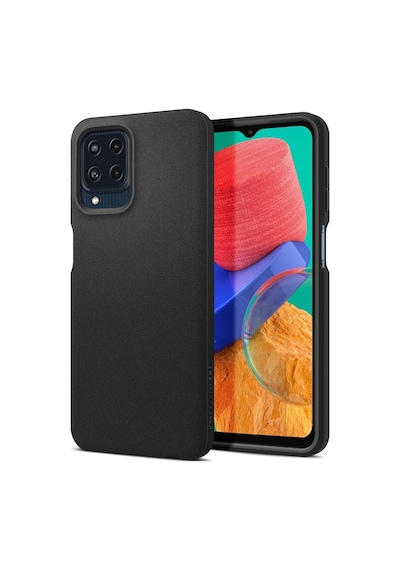 Samsung Galaxy M33 5g İle Uyumlu Kılıf Essential Sand Blast Back Matte Black - Acs04236 Diğer